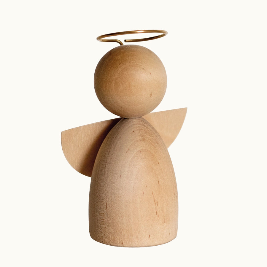 Figura Ángel Madera (2 Tamaños)