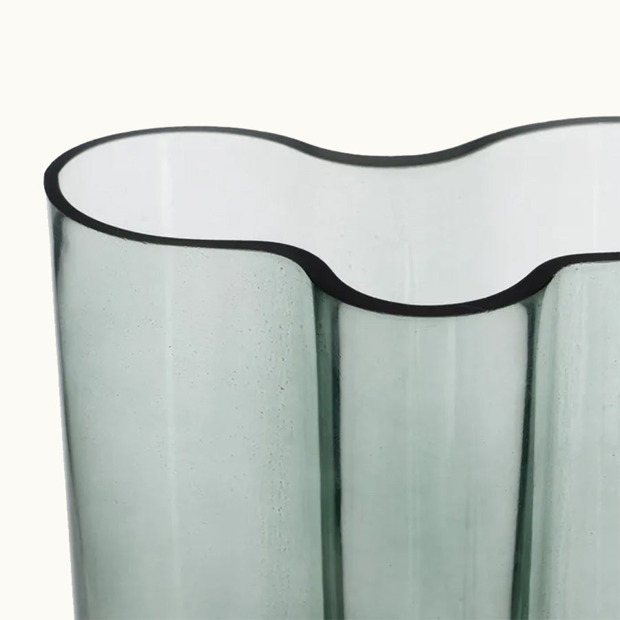 Jarrón Cristal Azul