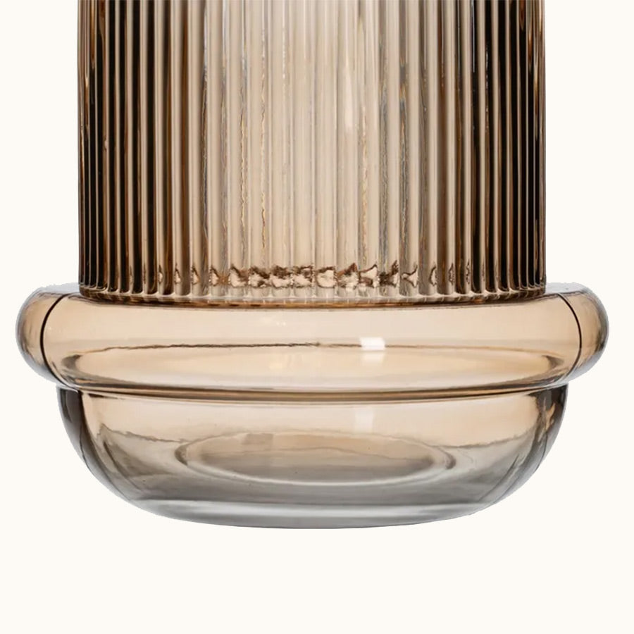 Jarrón Cristal Marrón