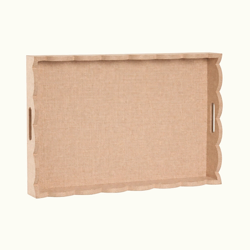 Bandeja Lino Ondas Rectangular