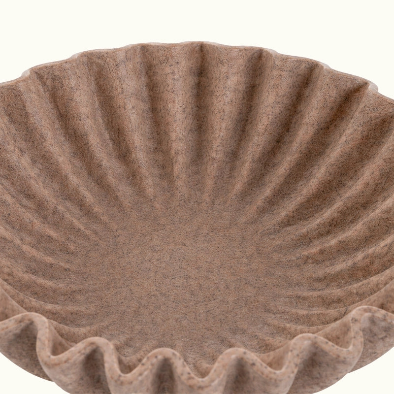 Centro mesa ondas marrón