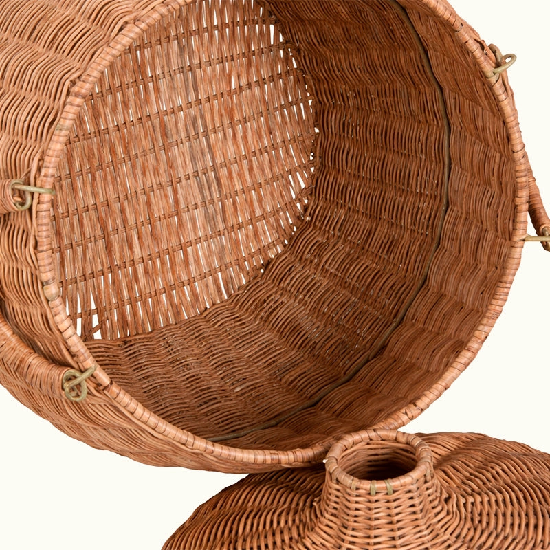 Cesta Ratán con tapa (Set de 2)
