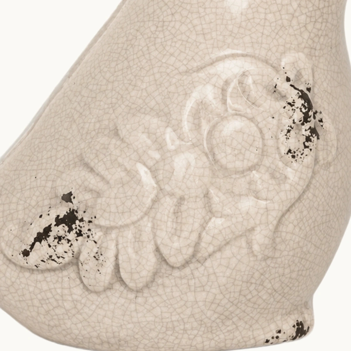 Figura Pájaro Crema