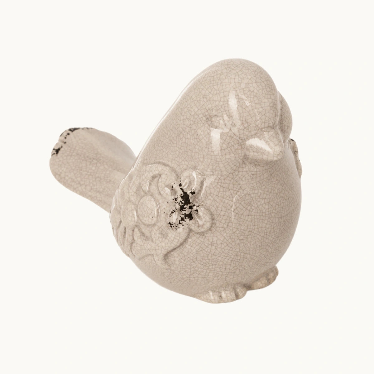 Figura Pájaro Crema