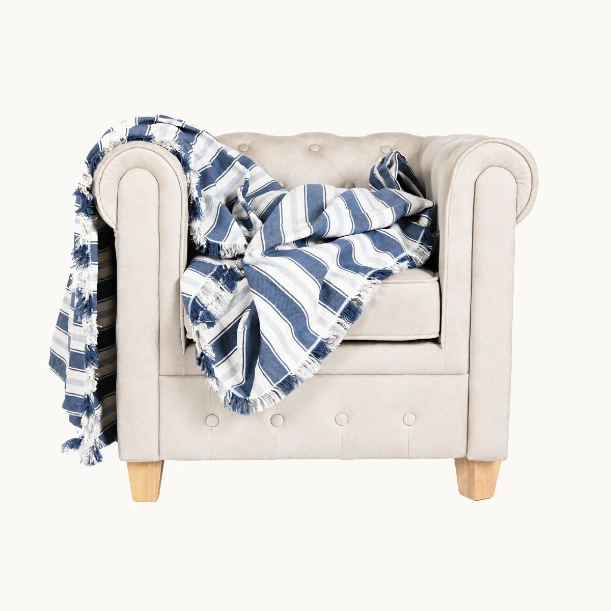 Plaid Rayas Azul