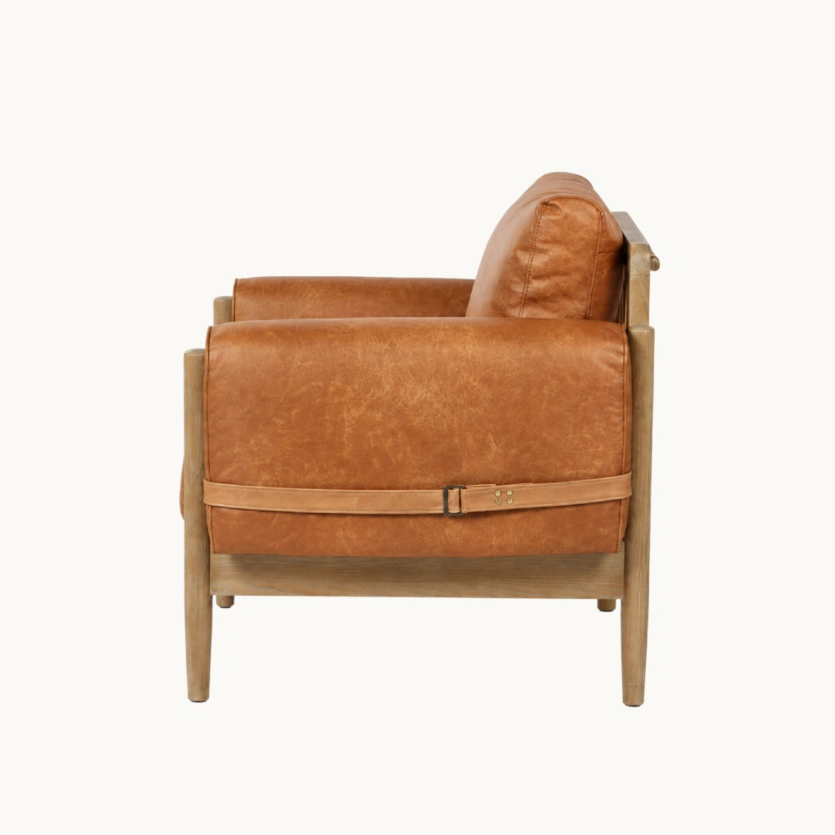 Sillón Cuero y Madera