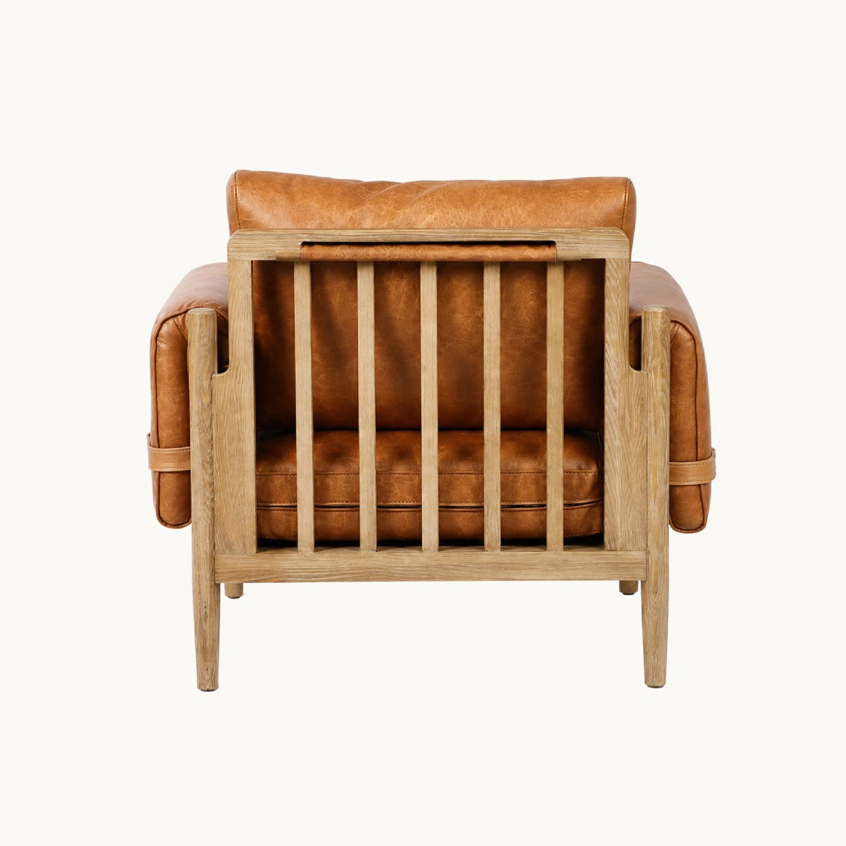 Sillón Cuero y Madera
