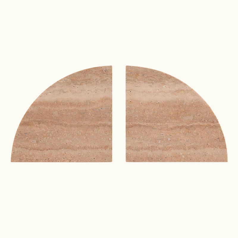 Sujetalibros mármol arco travertino