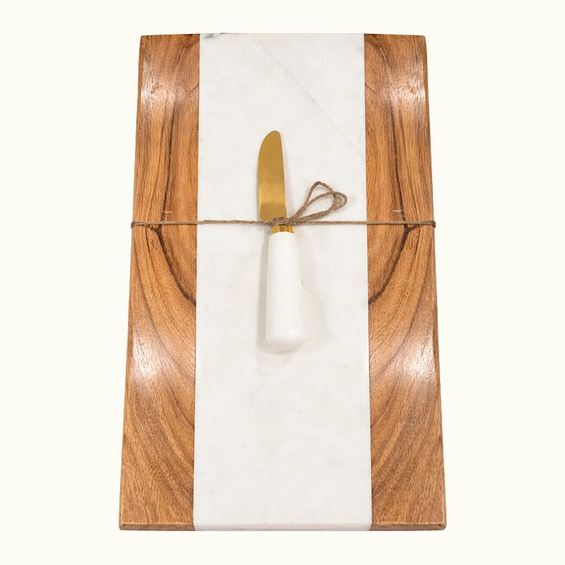 Tabla de cortar mármol y madera
