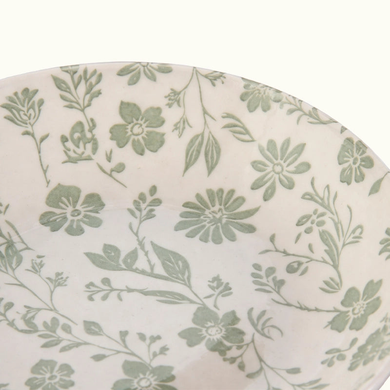Vajilla floral verde